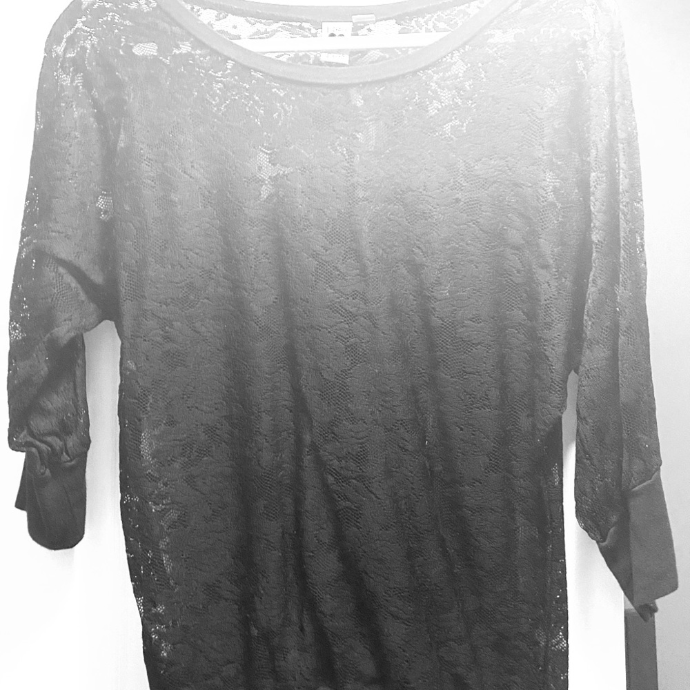 Black Lace Blouse